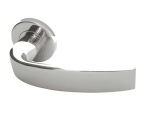 Nebula Polished Stainless Steel Designer Lever on Rose